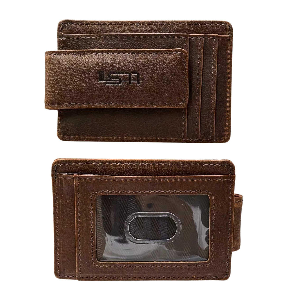 Cambridge Full-Grain Leather Magnetic Money Clip Wallet – Slim RFID Front Pocket Design
