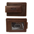 Cambridge Full-Grain Leather Magnetic Money Clip Wallet – Slim RFID Front Pocket Design