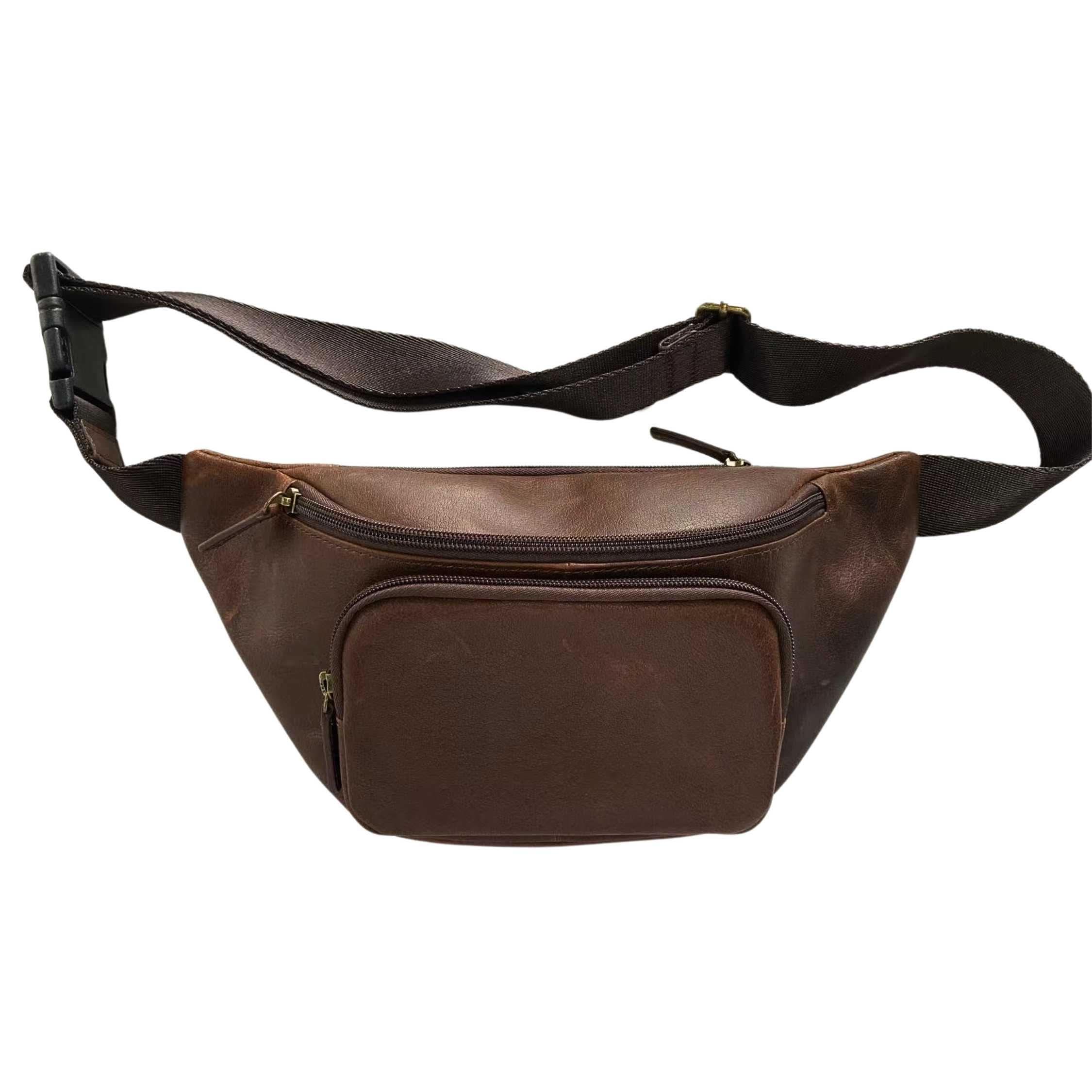 Cambridge Full-Grain Leather Waist Pack / Leather Waist Bag
