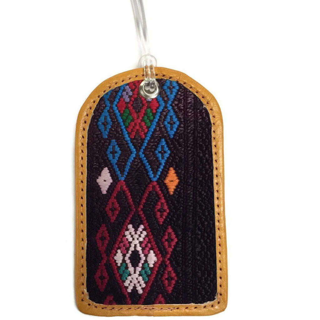 Huipil Up-cycled Textile Luggage Bag Tag - Guatemala